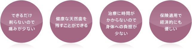 できるだけ削らない治療